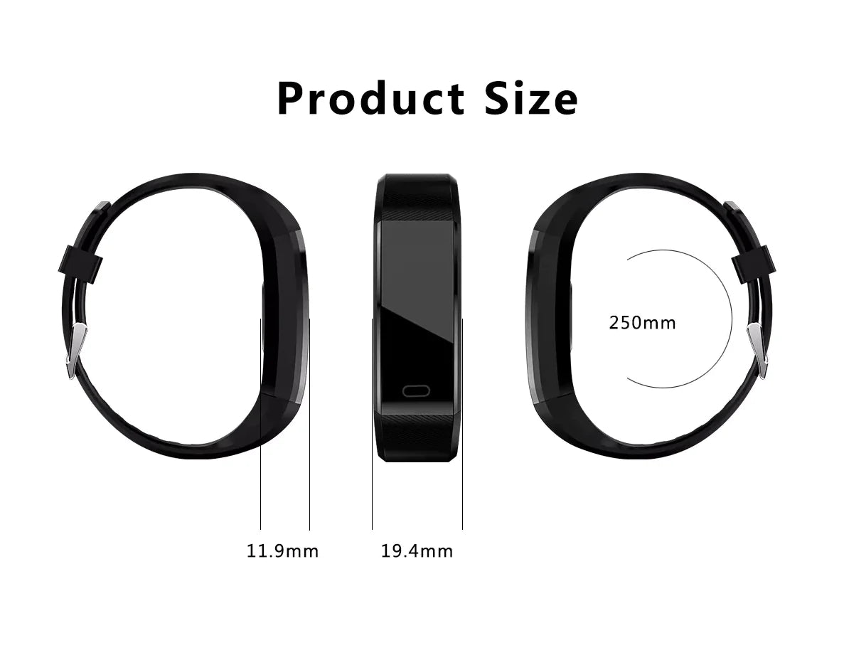 Fitness Smart Watch Activity Tracker Heart Rate for Women Men Oxygen BP Monitor