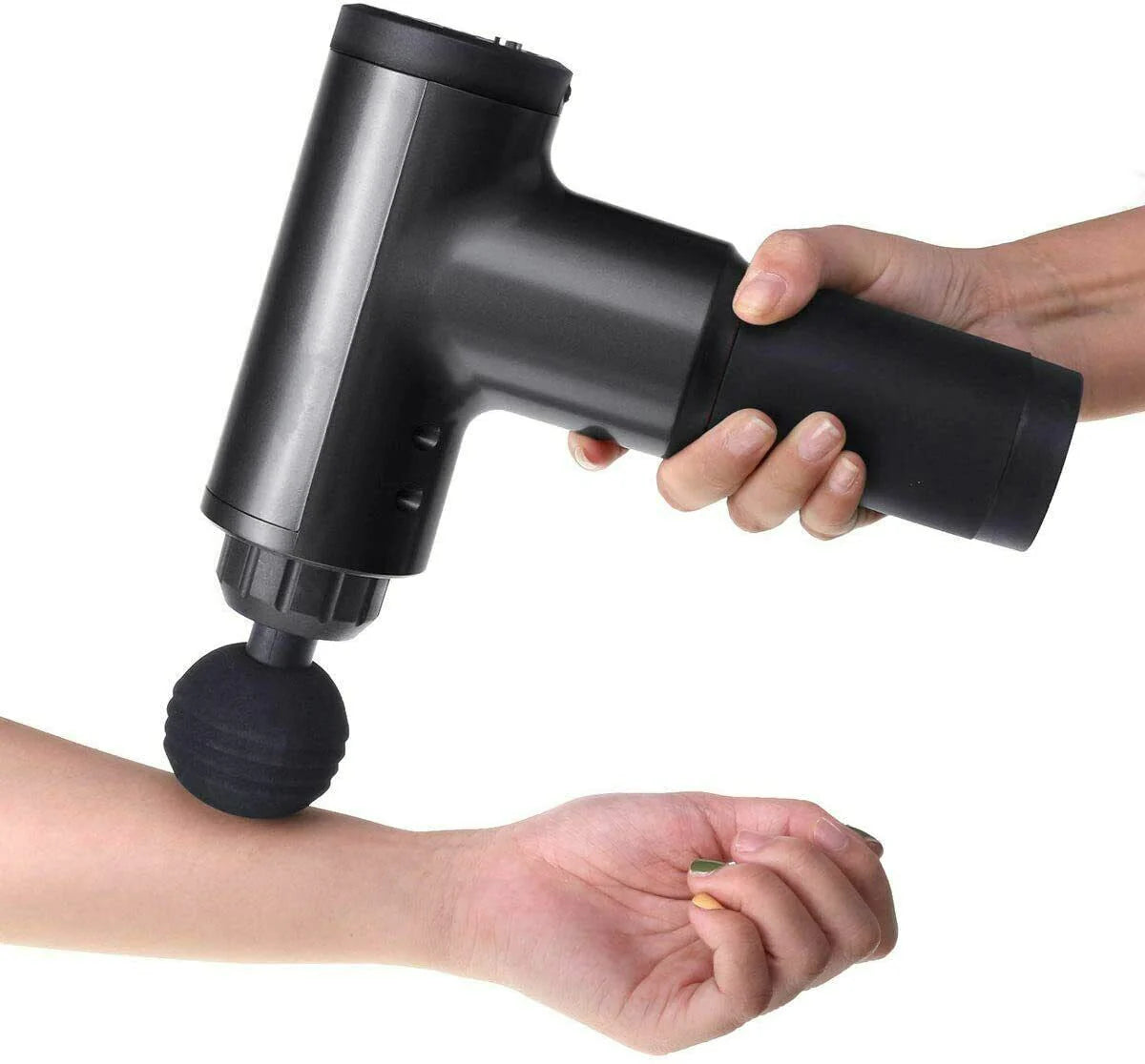 Massage Gun Percussion Massager Deep Tissue Muscle Vibrating Relaxing + 4 Heads