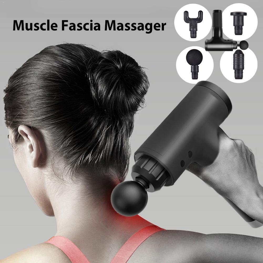 MyoRelief Pro Massage Gun Percussion Massager – Deep Tissue Muscle Relief, Quiet 6 Speed, Vibrating Therapy with 4 Attachments